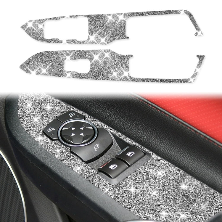 For Ford Mustang 2015-2020 Car Door Lift Panel B Diamond Decoration Sticker