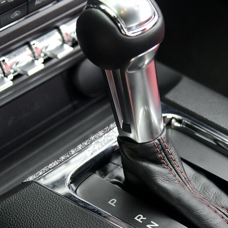Car Gear Shift Panel Diamond Decoration Sticker, Left and Right Drive