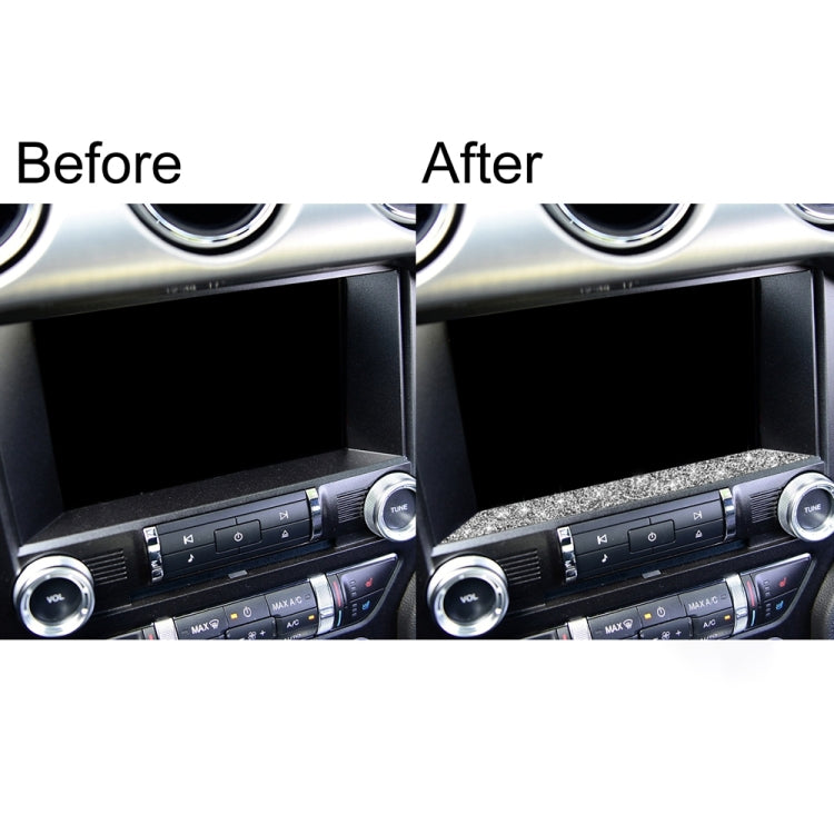 Car Multimedia Lower Frame Diamond Decoration Sticker, Left and Right Drive