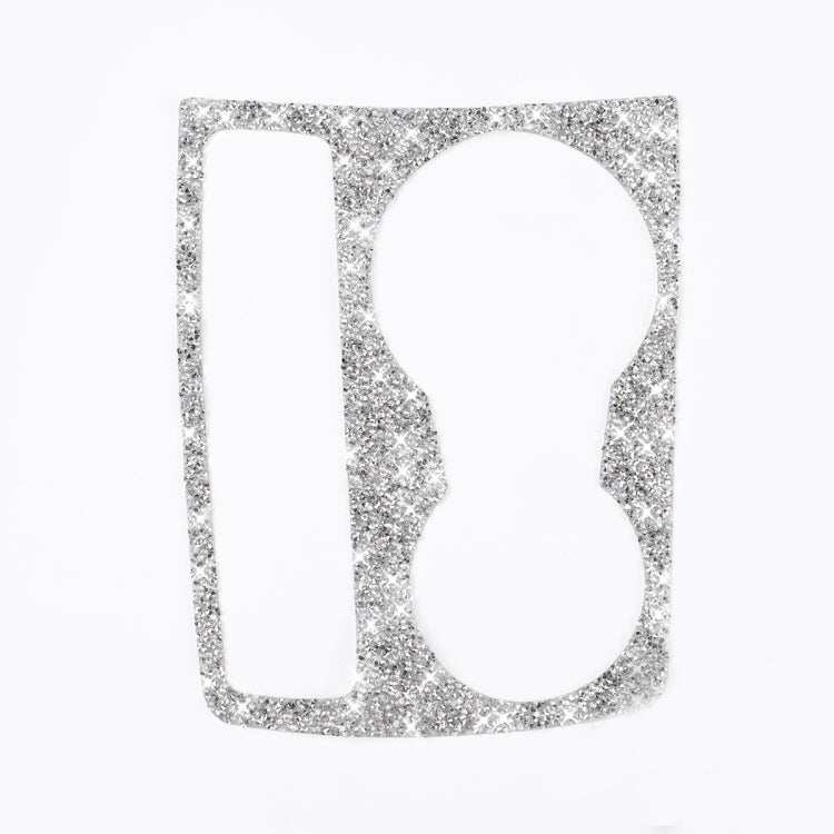 Car Water Cup Holder Diamond Decoration Sticker, Left and Right Drive