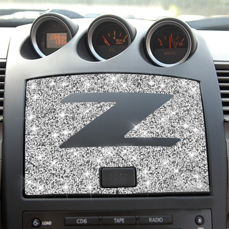 For Nissan 350Z 2003-2009 Car Navigation Panel Diamond Decorative Sticker,Left and Right Drive Universal