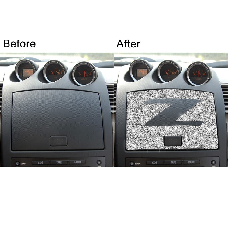 For Nissan 350Z 2003-2009 Car Navigation Panel Diamond Decorative Sticker,Left and Right Drive Universal