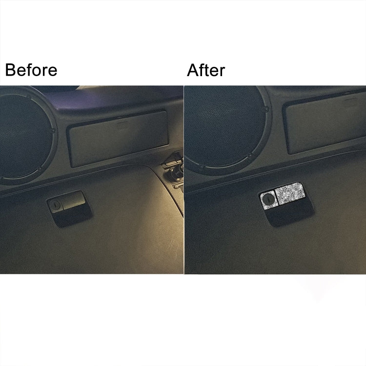 For Nissan 350Z 2003-2009 Car Rear Storage Box Lock Diamond Decorative Sticker, Left Drive