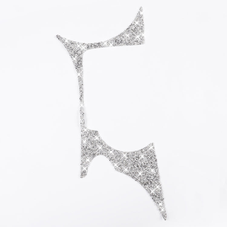 Car Water Cup Holder Panel Diamond Decoration Sticker, Left and Right Drive