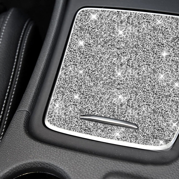 Car Central Control Storage Box Cover Diamond Decoration Sticker, Left and Right Drive