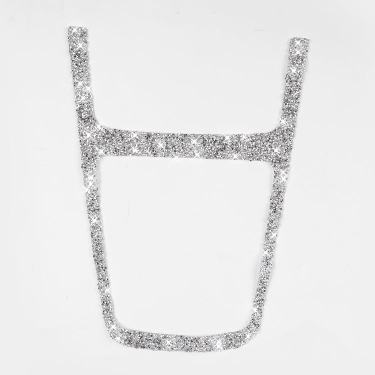 Car Central Control Storage Box Outer Frame Diamond Decoration Sticker, Left and Right Drive