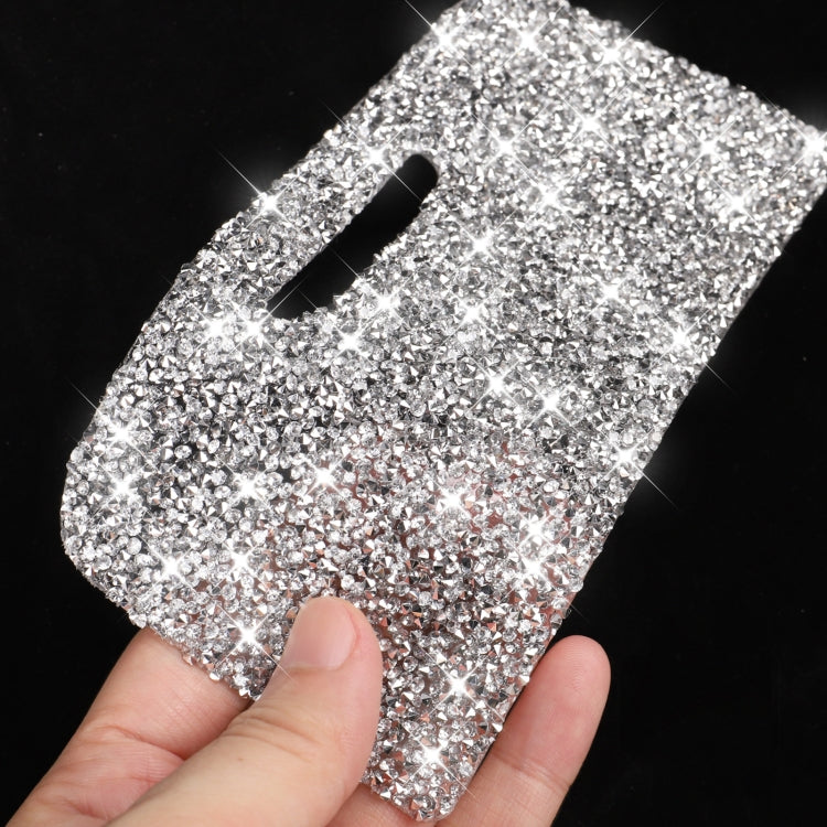 Car Central Control Storage Box Panel Diamond Decoration Sticker, Left and Right Drive