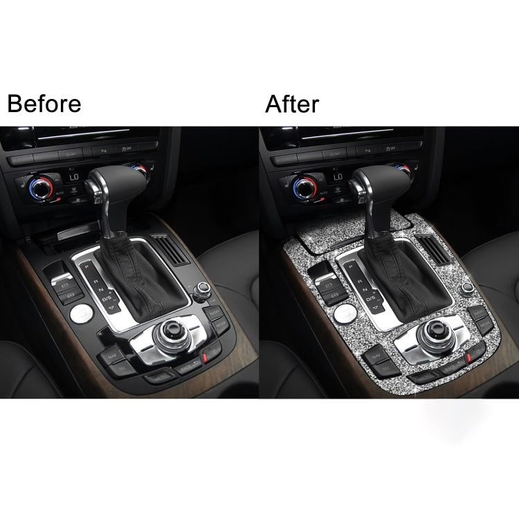 Car Gear Panel C Diamond Decoration Sticker, Left and Right Drive