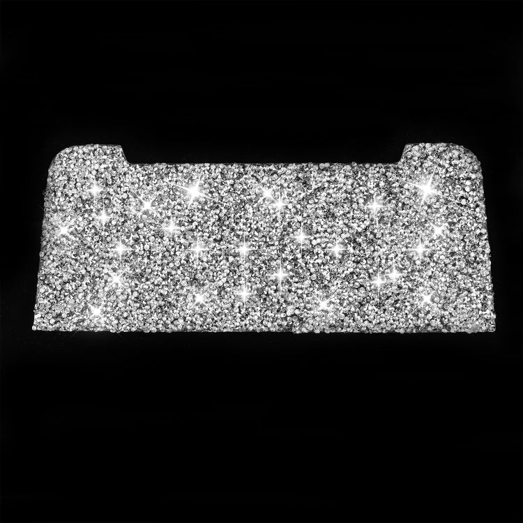 Car Storage Cigarette Lighter Panel Diamond Decoration Sticker, Left and Right Drive