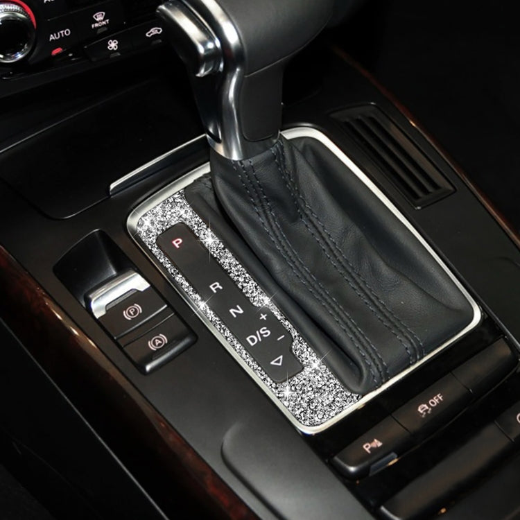 For Audi A4 / A5 / Q5 Car Gear Panel Diamond Decoration Sticker