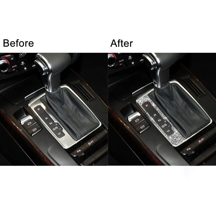 For Audi A4 / A5 / Q5 Car Gear Panel Diamond Decoration Sticker