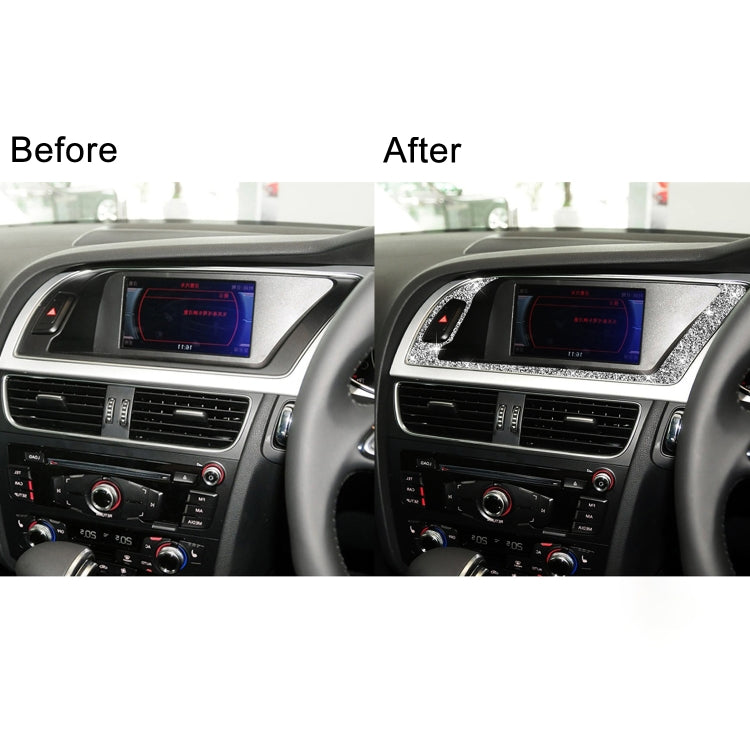 For Audi A4 / A5 / Q5 Car Navigation Outer Frame Diamond Decoration Sticker
