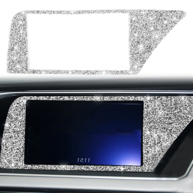 For Audi A4 / A5 / Q5 Car Navigation Inner Frame Diamond Decoration Sticker