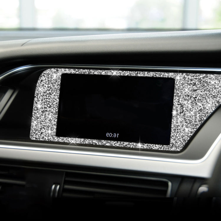 For Audi A4 / A5 / Q5 Car Navigation Inner Frame Diamond Decoration Sticker