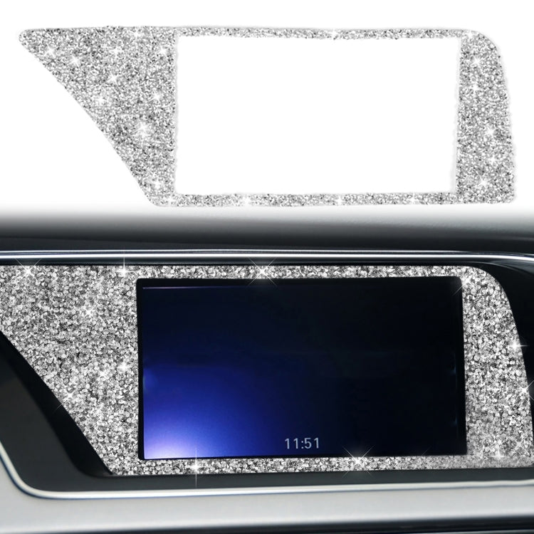 For Audi A4 / A5 / Q5 Car Navigation Inner Frame Diamond Decoration Sticker