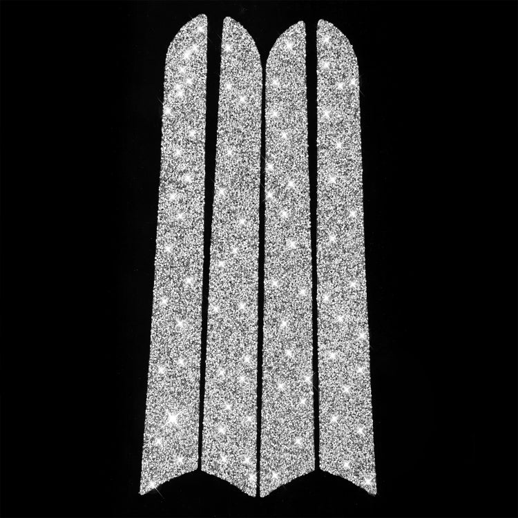 Car Interior Door Panel Trim Diamond Decoration Sticker, Left and Right Drive