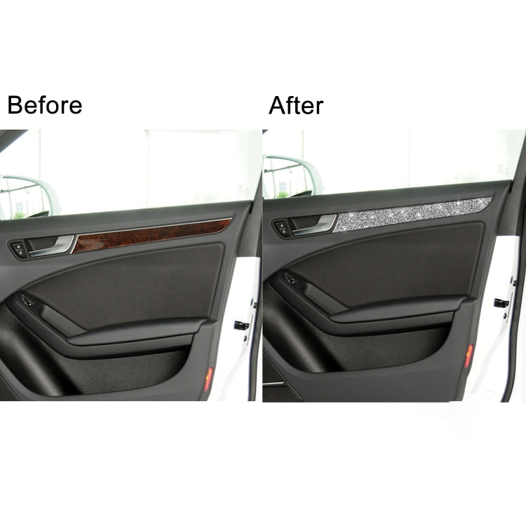 Car Interior Door Panel Trim Diamond Decoration Sticker, Left and Right Drive