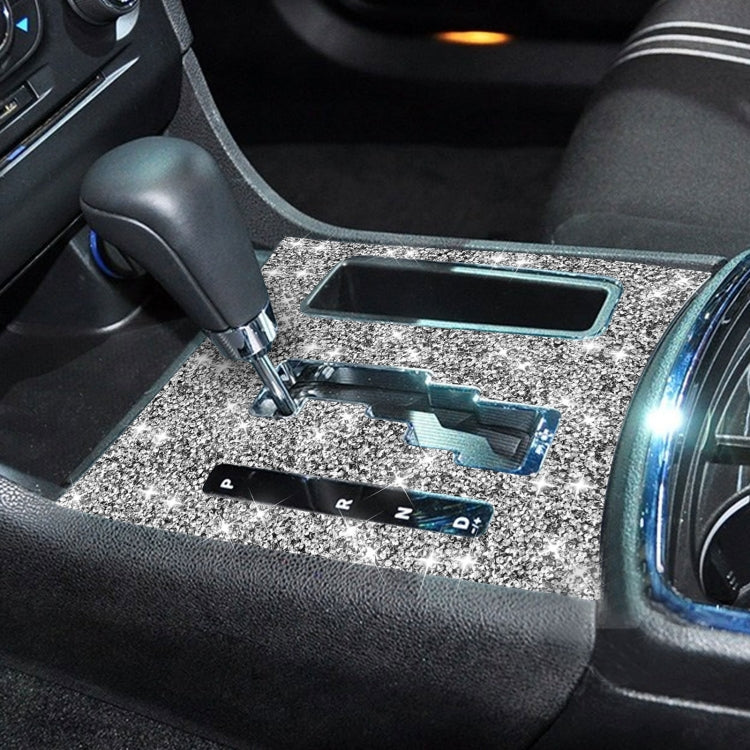 For Dodge Charger 2011-2014 Car Automatic Shift Panel Diamond Decorative Sticker, Left-hand Drive