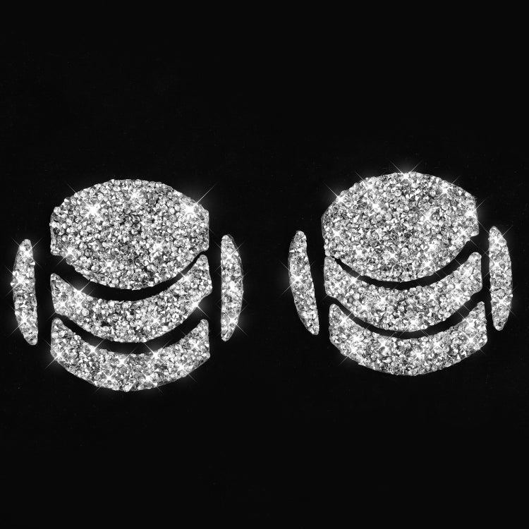 For Nissan 350Z 2006-2009 10pcs Car Left and Right Exhaust Port Diamond Sticker,Left and Right Drive Universal