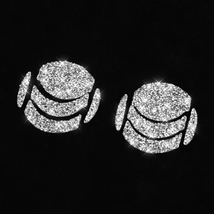 For Nissan 350Z 2006-2009 10pcs Car Left and Right Exhaust Port Diamond Sticker,Left and Right Drive Universal