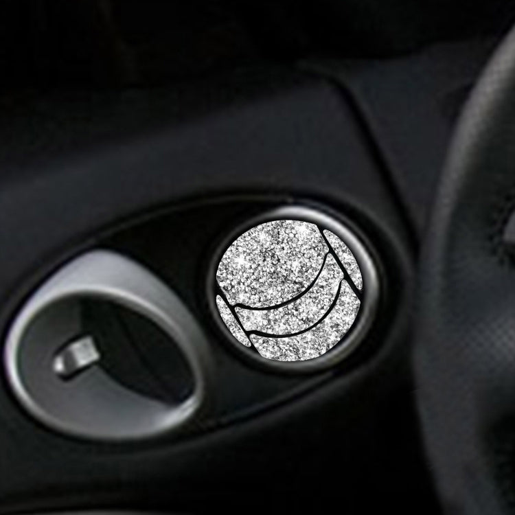For Nissan 350Z 2006-2009 10pcs Car Left and Right Exhaust Port Diamond Sticker,Left and Right Drive Universal