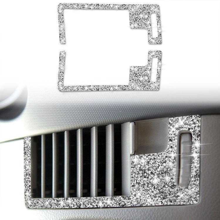 For Nissan 350Z 2006-2009 Car Center Ventilation Exhaust Outlet Diamond Sticker,Left and Right Drive Universal