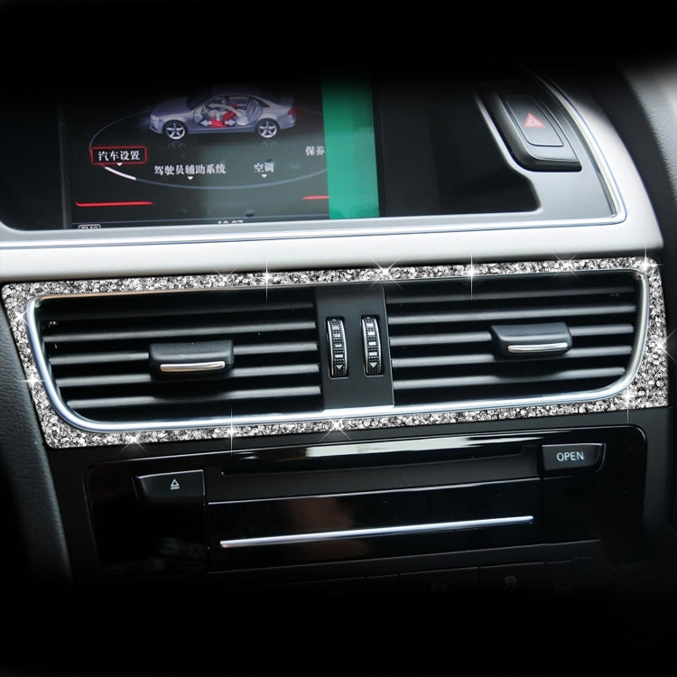 For Audi A4 / A5 / Q5 Car Air Conditioning Air Outlet Frame Diamond Decoration Sticker