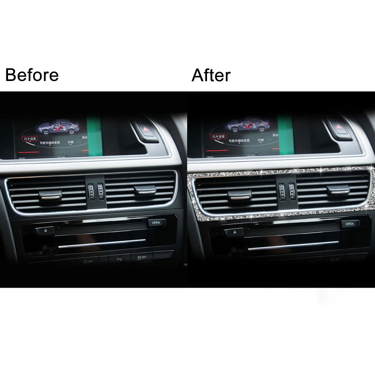 For Audi A4 / A5 / Q5 Car Air Conditioning Air Outlet Frame Diamond Decoration Sticker