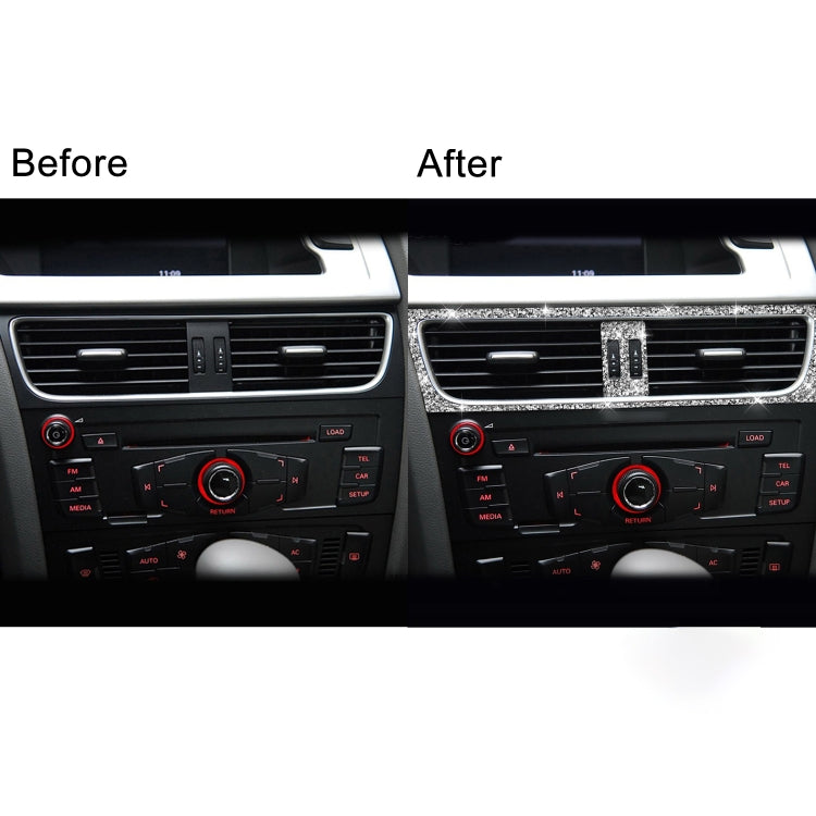 For Audi A4 / A5 / Q5 2pcs Car Air Conditioner Outlet Diamond Decoration Sticker