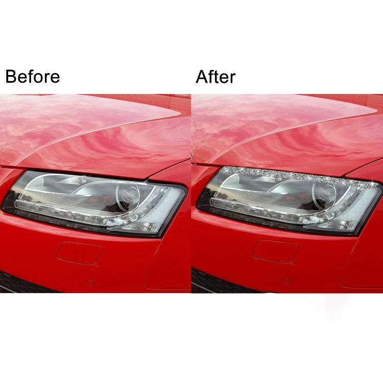 Car Light Eyebrow Diamond Decoration Sticker, Left and Right Drive