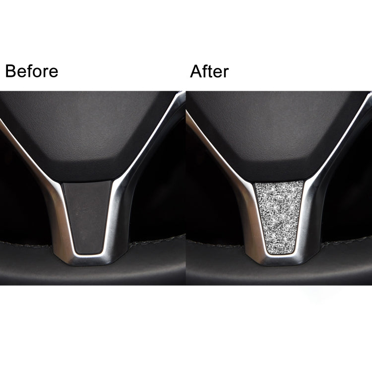 For Tesla Model S/X Car Steering Wheel Diamond Sticker,Left and Right Drive Universal