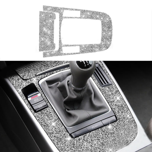 2pcs Car Gear Panel Type E Diamond Decoration Sticker, Left and Right Drive