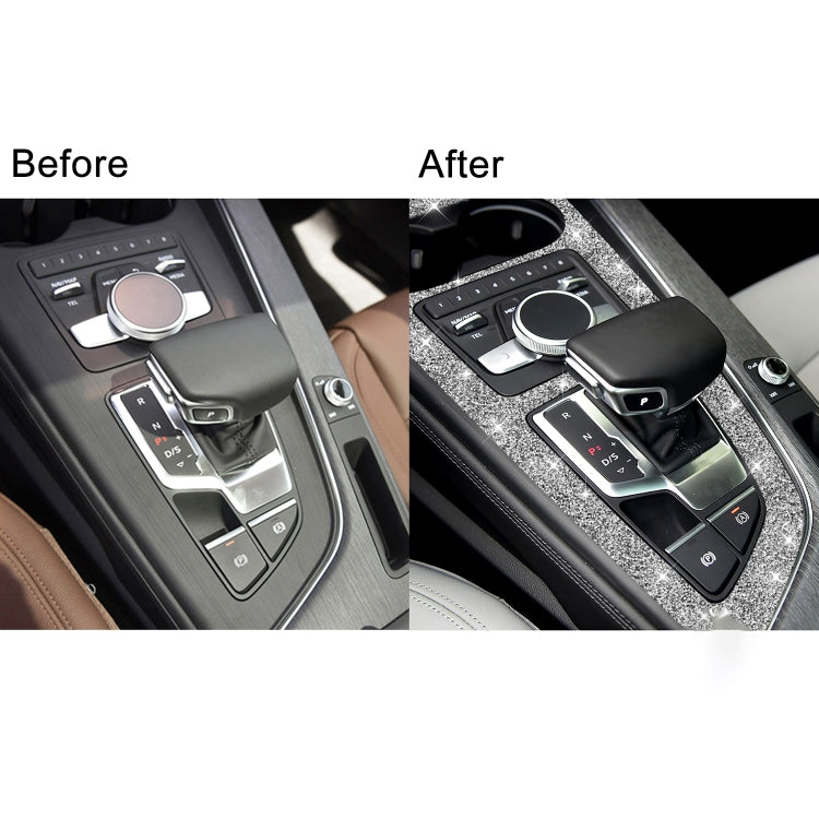 For Audi A4L / A5 2017-2019 Car Large Gear Panel Diamond Decoration Sticker