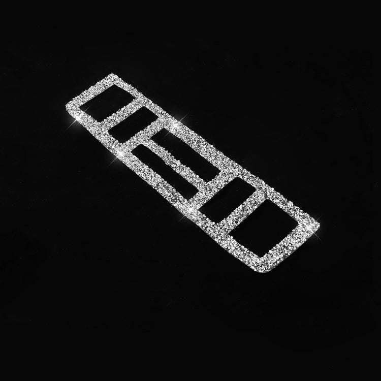 Car Center Control Panel Lower Diamond Decoration Sticker, Left and Right Drive