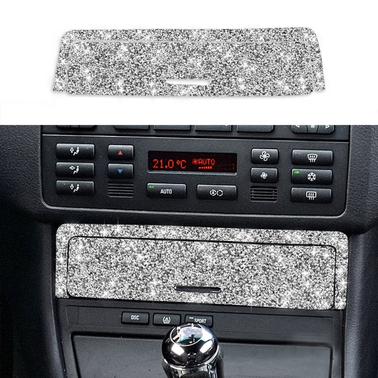 Car Gear Button Frame Diamond Decoration Sticker, Left Drive