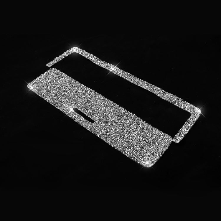 Car Gear Button Frame Diamond Decoration Sticker, Left Drive