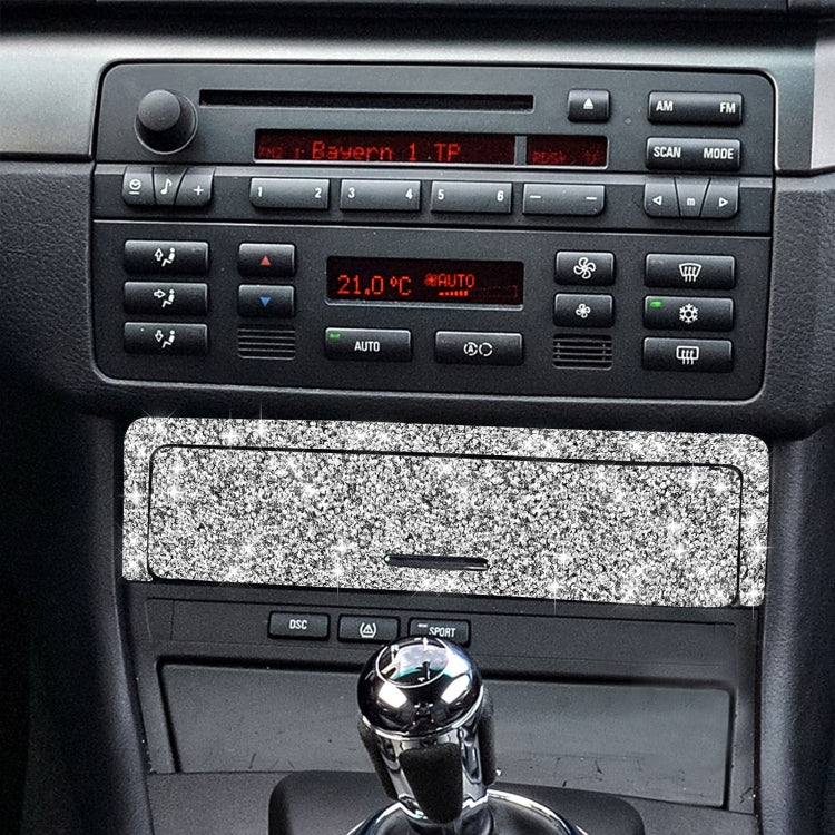 Car Gear Button Frame Diamond Decoration Sticker, Left Drive