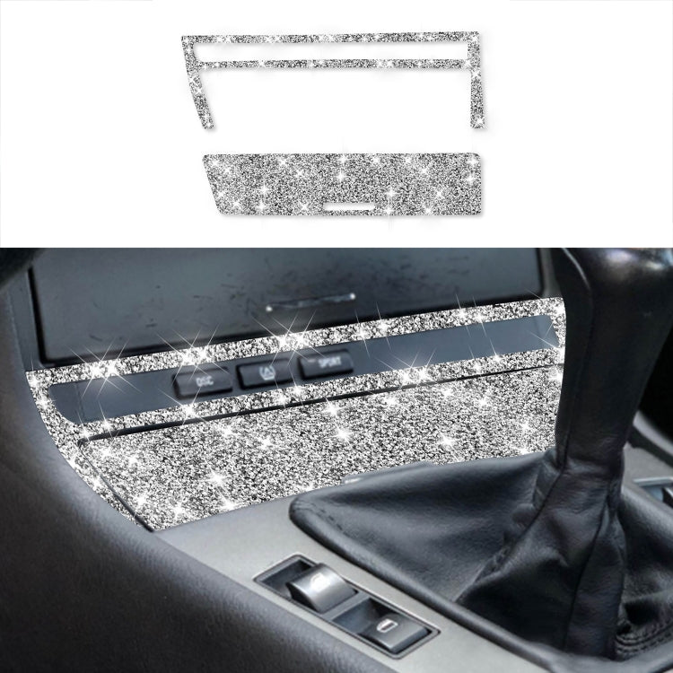 For BMW Series 3 E46 1998-2005 Car Cigarette Lighter Frame Diamond Decoration Sticker