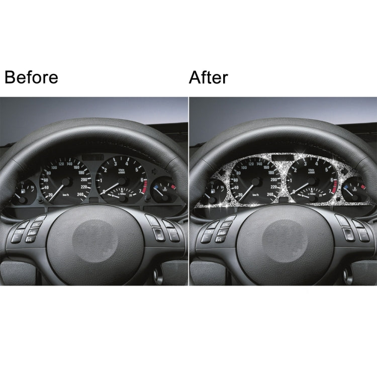 Car Speed Dashboard Diamond Decoration Sticker, Left and Right Drive