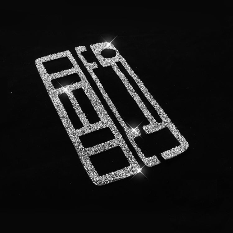 3pcs Car Center Control Panel Diamond Decoration Sticker, Left and Right Drive