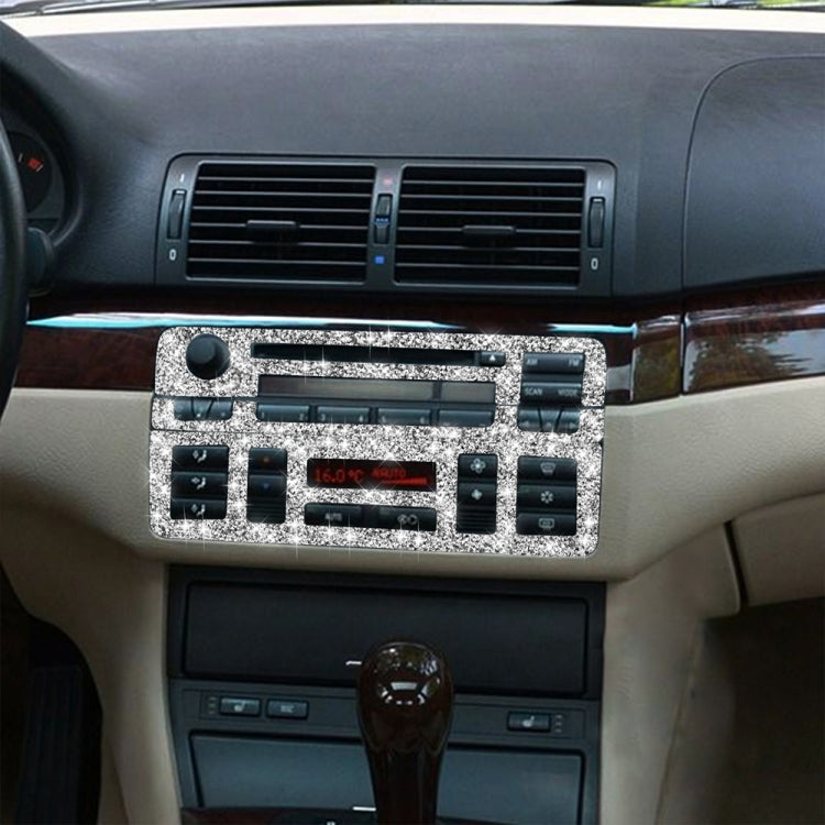 3pcs Car Center Control Panel Diamond Decoration Sticker, Left and Right Drive