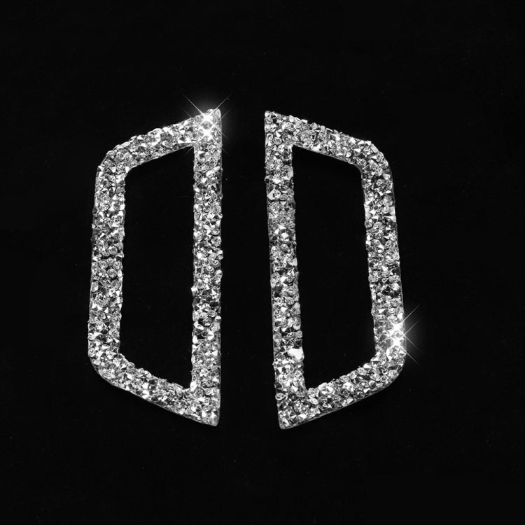 Car Rear Seat Roof Air Outlet Diamond Decoration Sticker, Left and Right Drive