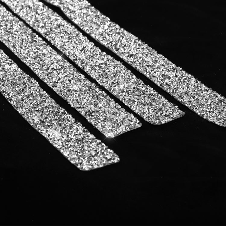 Car Door Threshold Strip Diamond Decoration Sticker, Left and Right Drive