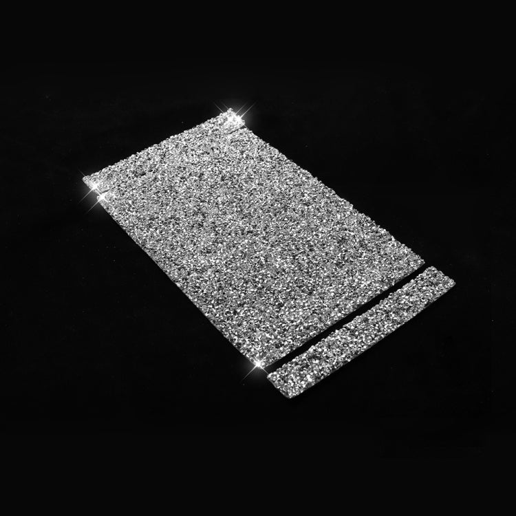 Car Rear Seat Air Outlet Panel Diamond Decoration Sticker, Left and Right Drive