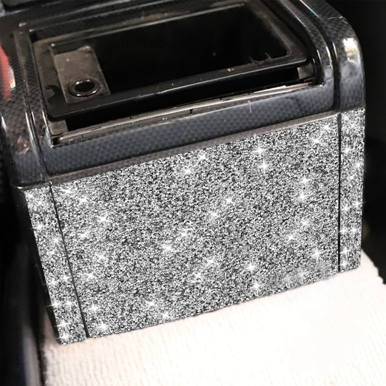 Car Rear Seat Air Outlet Panel Diamond Decoration Sticker, Left and Right Drive