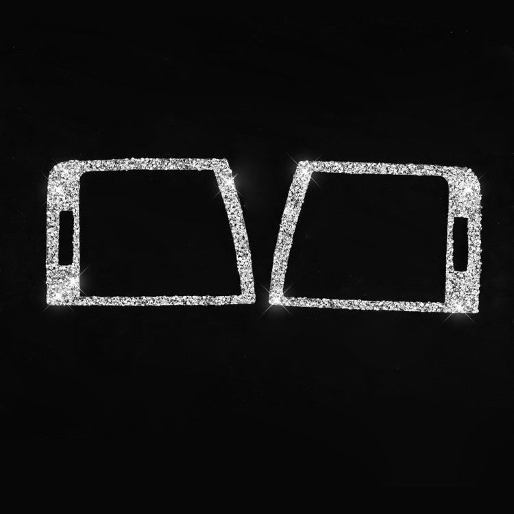 Car Left Right Air Outlet Diamond Decoration Sticker, Left and Right Drive