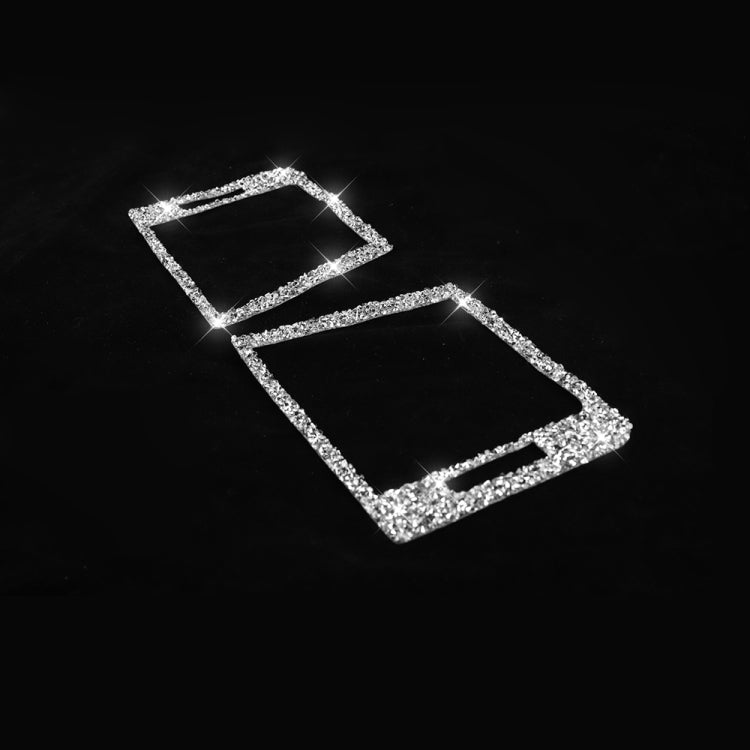 Car Left Right Air Outlet Diamond Decoration Sticker, Left and Right Drive
