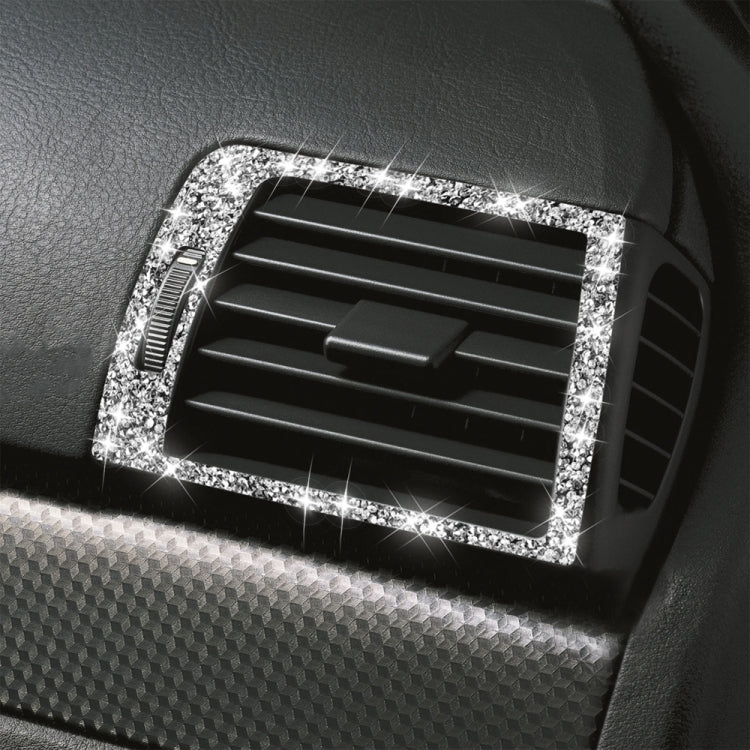 Car Left Right Air Outlet Diamond Decoration Sticker, Left and Right Drive