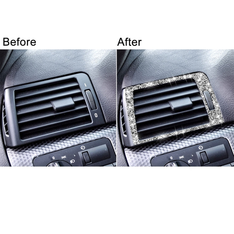 Car Left Right Air Outlet Diamond Decoration Sticker, Left and Right Drive