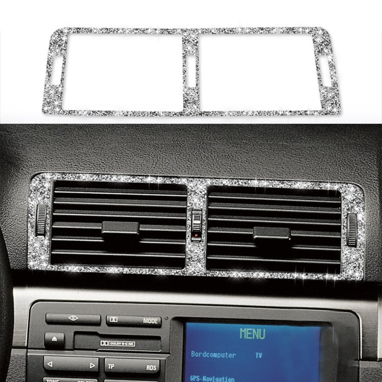 Car Middle Air Outlet Diamond Decoration Sticker, Left and Right Drive
